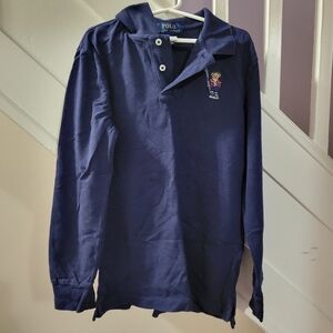 Polo by Ralph Lauren Kids Blue Long Sleeve Polo